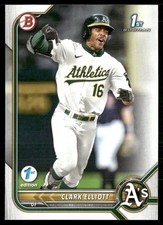 Clark Elliott 2022 Bowman Draft 1st Edition Oakland Athletics #BD-85