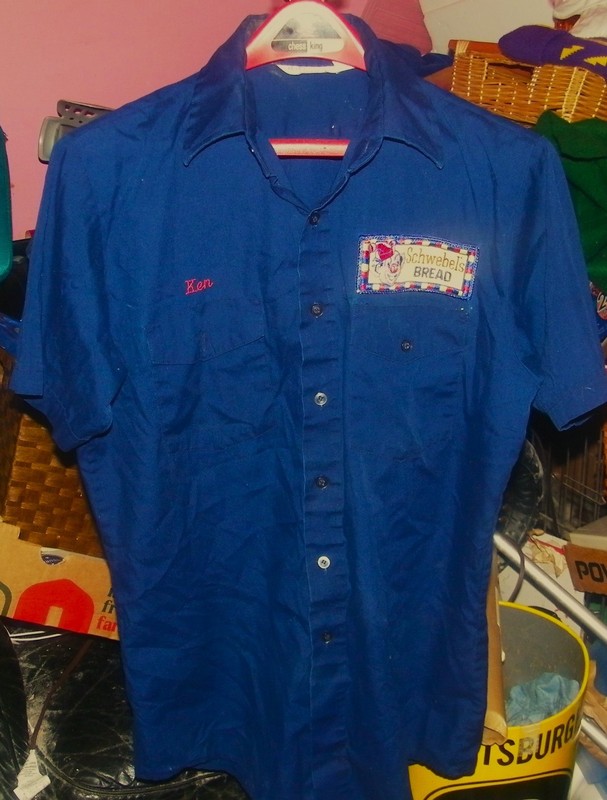 Youngstown SCHWEBEL'S BAKING COMPANY Authentic work shirt,  Happy the Clown