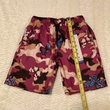 Vintage Express Boys Sz 6 Purple Butterfly Swimming Trunks NWT Swimwear