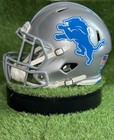 🦁🏟️ Detroit Lions - Silver Riddell Speed Football Helmet — photo 6