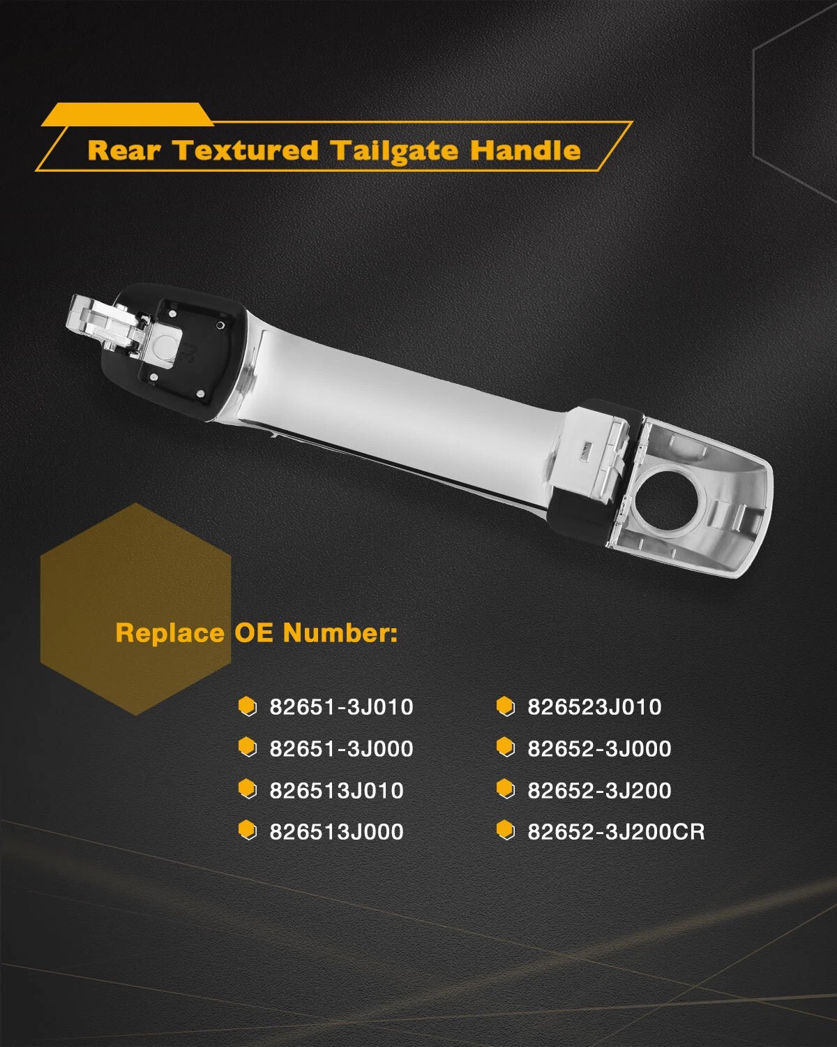 Exterior Door Handle Front Left Driver Side Fits 2007-12 Hyundai Veracruz Chrome