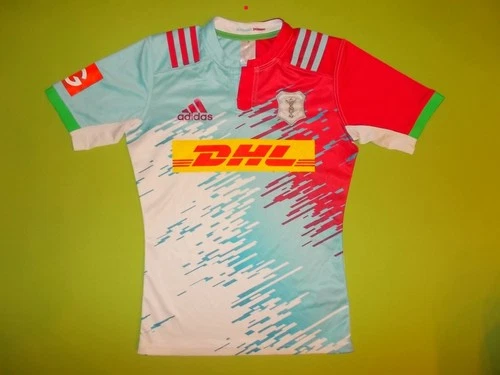 Shirt HARLEQUINS (S) ADIDAS 2016/2017 PERFECT !!! Jersey Rugby away