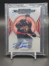 2023-24 UD Ultimate Rookie Introductions Auto Tyler Kleven Ottawa Senators 