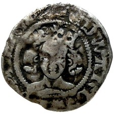 Edward III penny, pre-treaty series F, Crown MM, London Mint