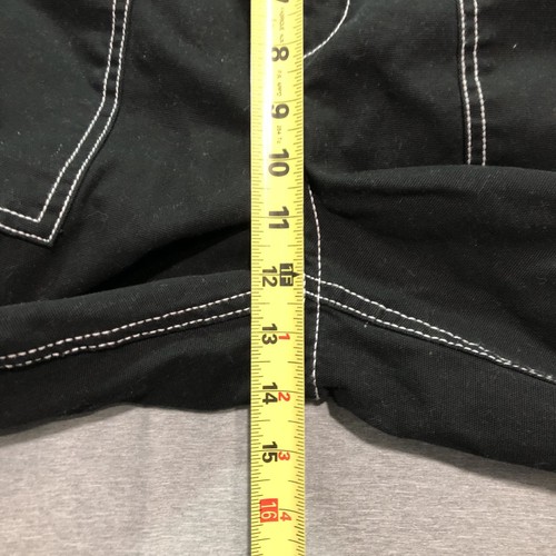 Jean cargo divisé femme 10 année 2000 taille haute foncé rétro hippie gothique emo noir - Photo 7/11