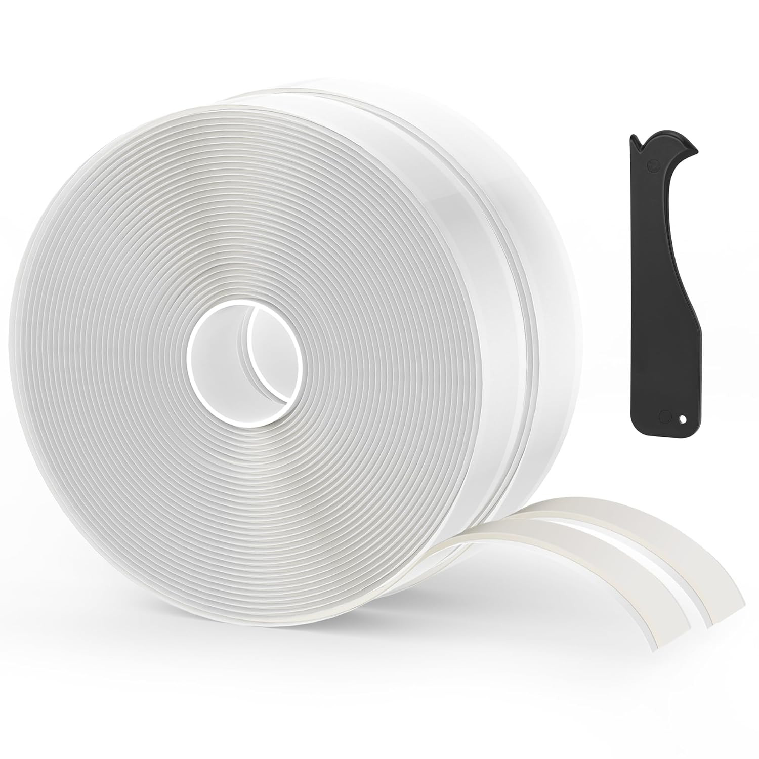 Butyl Tape White 1.6” X 30 Ft 2 Pack None Hardening Premium Butyl Caulk Tape for