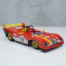 Ferrari 312P 1972 1:43 Bburago Red Diecast Model Racing Car Case Stand 1/43