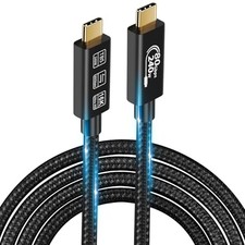 USB4 Thunderbolt 5 Cable - 240W Charging, 80Gbps Data, 2m TB5 80G 240W 2M