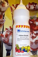 (7,65 /kg)  Erdbeer Eissoße, Topping 1,3 kg ...