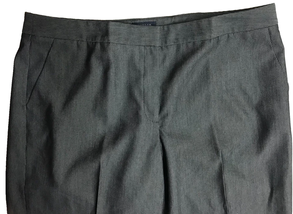 Evan-Picone Trouser Dress Pants Sz 14 Gray Stretch High Rise 36"W x 32"L - Image 2 of 4