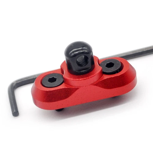 Red Sling Swivel Stud Mount Rail Attachment Adapter for KeyMod System Handguard - Picture 3 of 9
