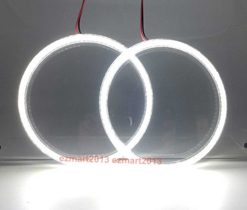 2 piezas Anillo de halo LED para automóvil motocicleta Faro antiniebla Ojo demonio blanco DRL - Imagen 134 de 141