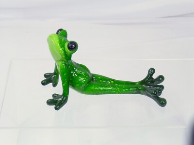Frog Yoga Resin Figurine 6'' x 2.5''