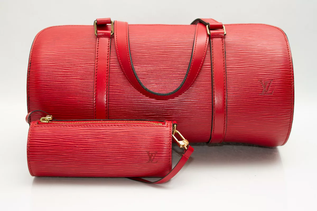 Louis Vuitton Red Epi Leather Soufflot