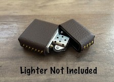 Genuine Leather Case for Zippo Lighter Standard Size (Made in USA ๐บ๐ธ)