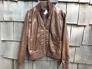 xhilaration brown leather jacket
