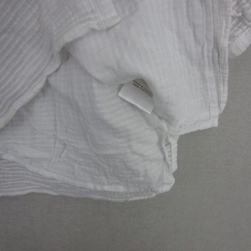 Maggie T Top Womens 10 White Casual Sheer Lightweight Flowy Coast Resort Ladies - Picture 6 of 18