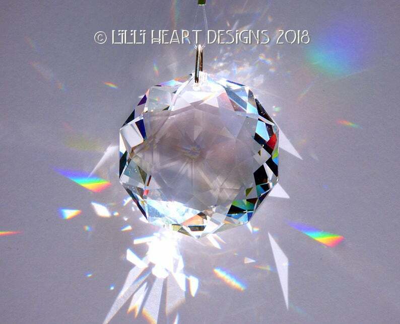 Swarovski Crystal Clear 38mm Prism The Dahlia Sun Catcher Swarovski Crystal Clear 38mm Prism The Dahlia Sun Catcher