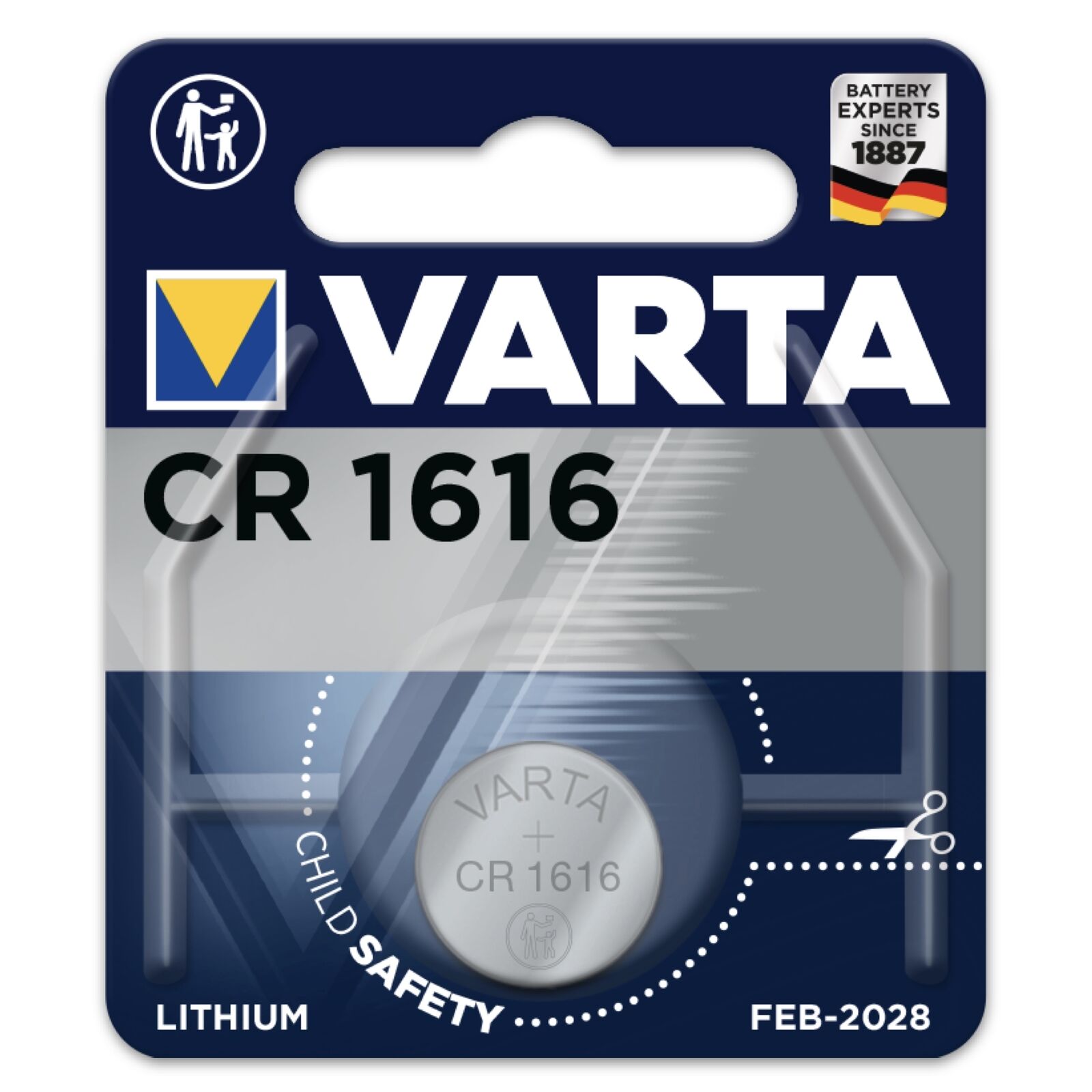 Thumbnail - Varta Batterien Lithium Knopfzellen Cr1616 6616 1er-bli
