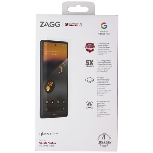 ZAGG InvisibleShield (Glass Elite) Screen Protector for Google Pixel 6a - Clear - 第 1/1 張圖片