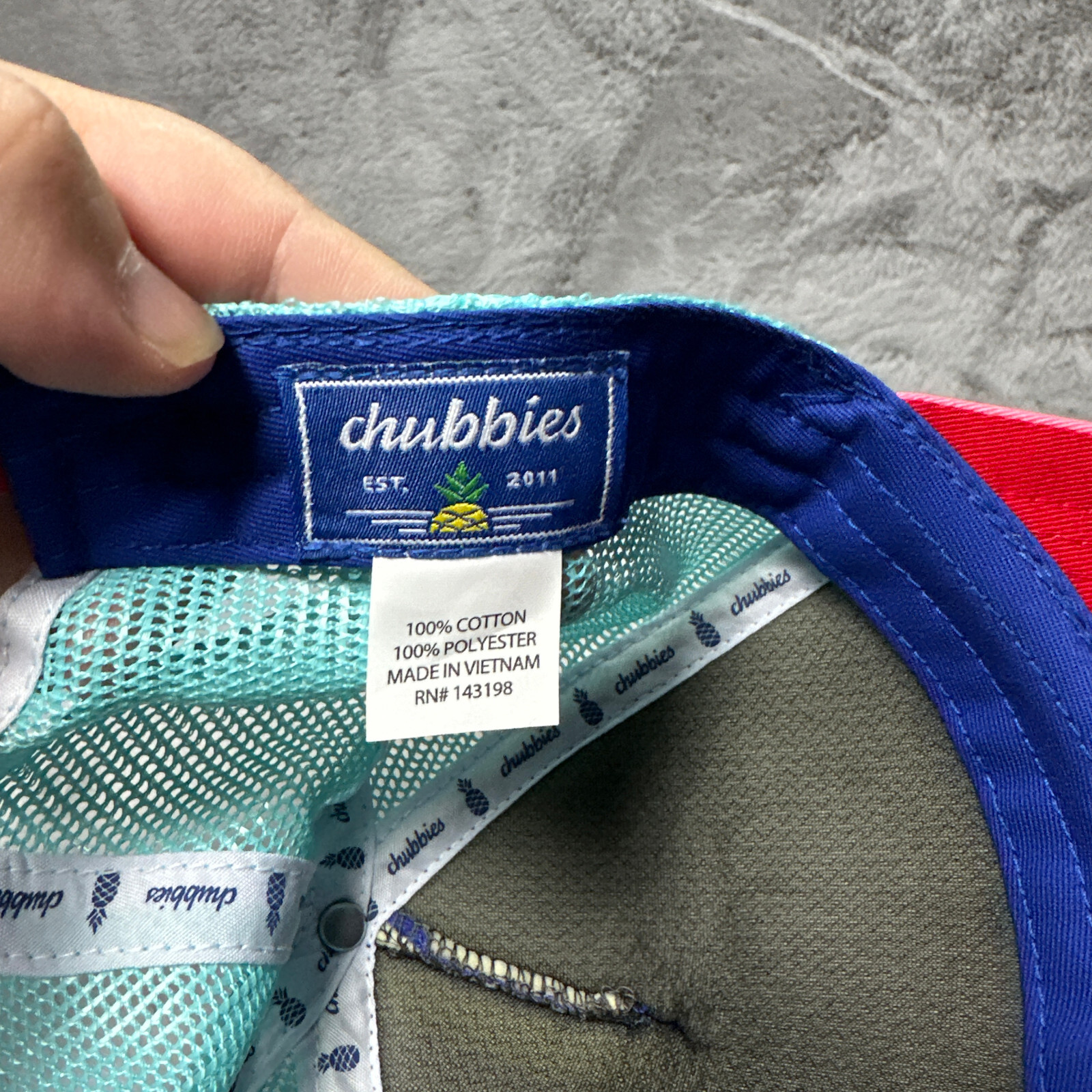 Chubbies Hat Cap Blue Snap Back Trucker Casual  A… - image 7