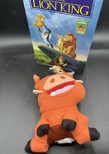 Disney Timon and Pumbaa VHS Plush The Lion King Small 8'' Limited Release EUC