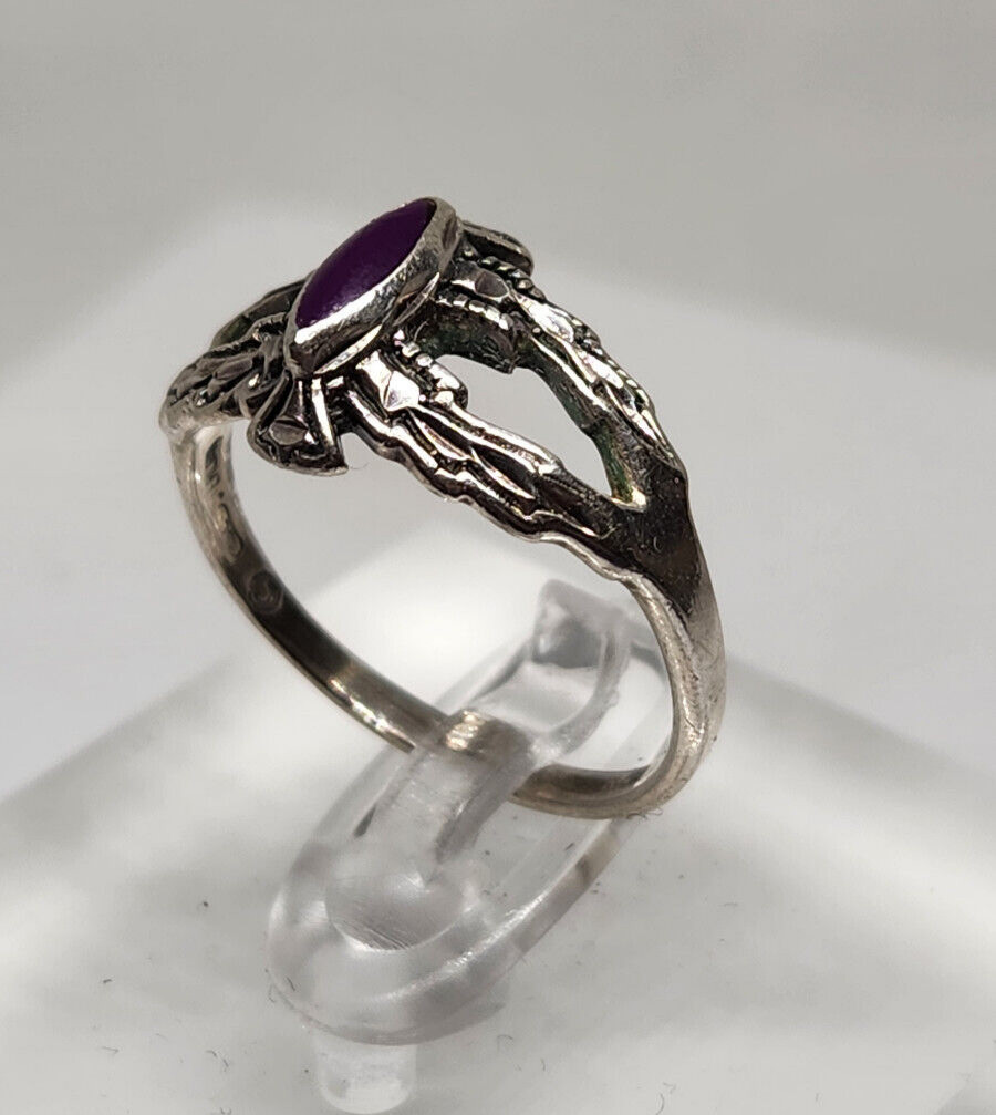 Silver Cloud Sterling Silver Sugilite Ring – Size… - image 10
