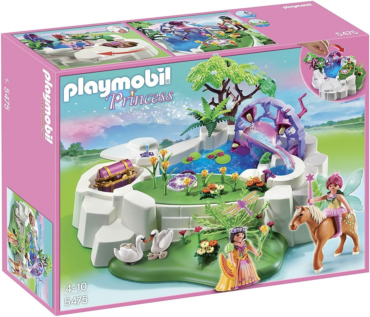 Lexi Deck イギリス製 ドラゴン シルバーカフリンクス & バッジ PLAYMOBIL 5475 Magic Crystal Lake Playset Princess Fairy Horse NEW