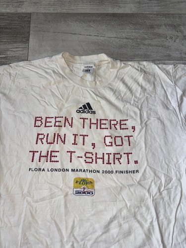 VTG 2000s Adidas Flora London Marathon 2000 Finisher Mens XL Rare! - Picture 2 of 11
