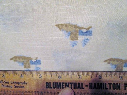 Lote de 2 piezas de construcción de puentes de ladrillo de tela de algodón crudo blanco azul marrón de colección 45x3 yardas - Imagen 10 de 10