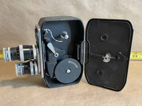 Vintage Swiss Paillard Bolex 8mm Cine Movie Camera Double Kerns Lens - Picture 11 of 12
