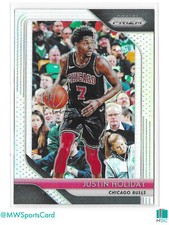 Justin Holiday 2018-19 Panini Prizm Silver Holo Prizm #150 Chicago Bulls SP