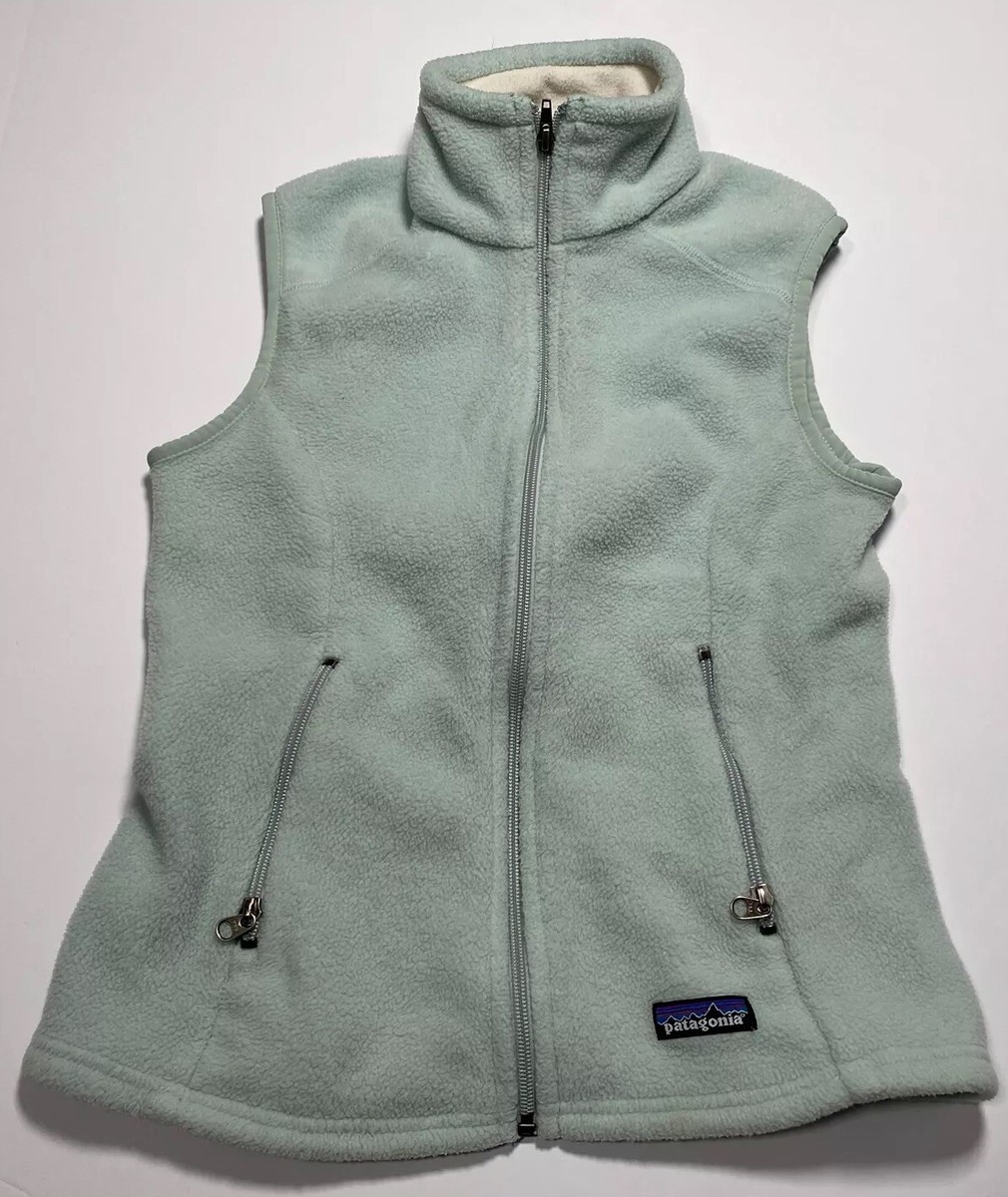 Patagonia Women's XS Synchilla Fleece Vest Light Blue Full