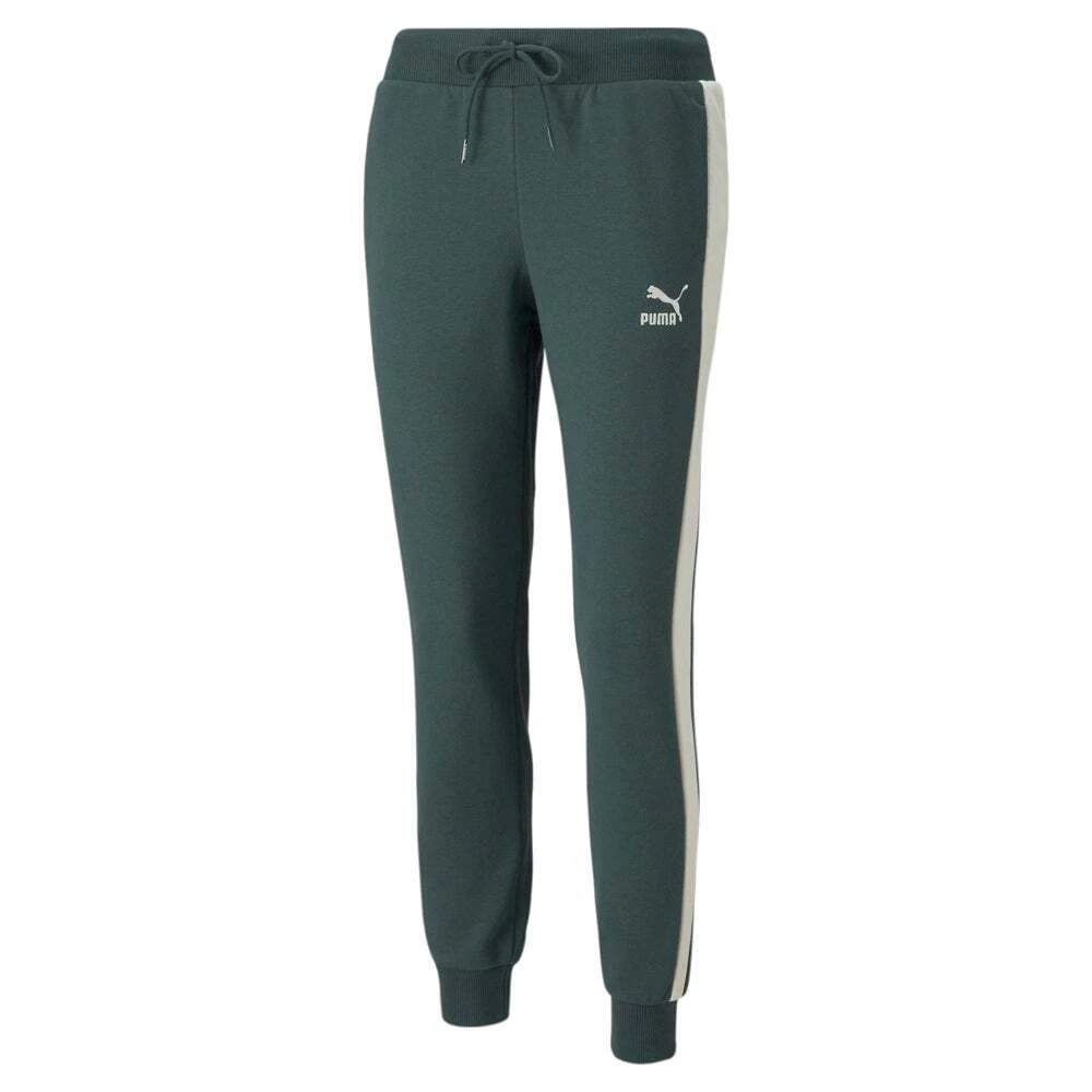 Puma Iconic T7 Track Pants Womens Green Casual Athletic Bottoms