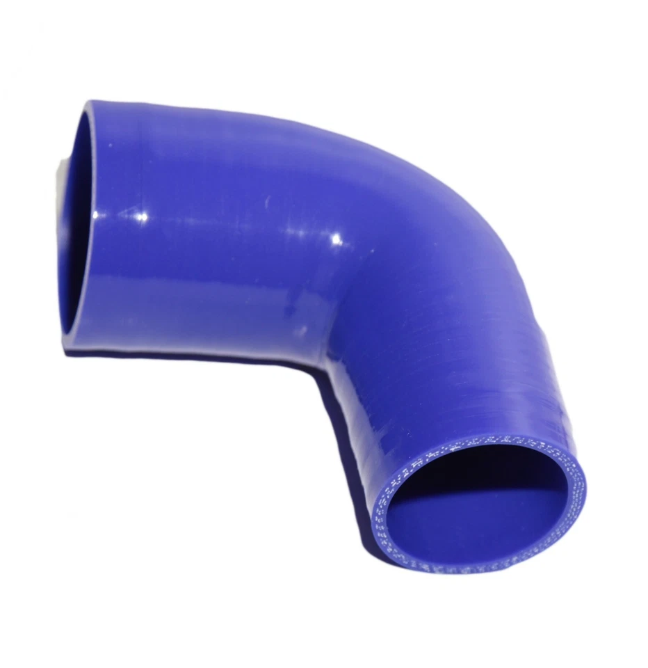 AZUL 2.5"-2" Universal 90 Grados Codo Silicona Manguera Turbo Tubo Reductor Foto 2 de 4