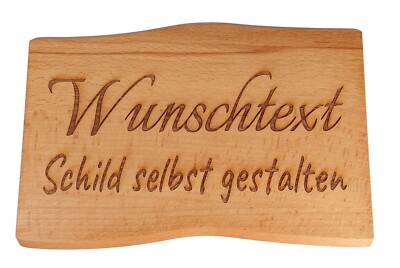 Schild personalisiert aus Holz mit Gravur selbst gestalten-Holzschilder 23-45cm