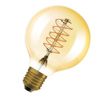 2Er Pack Osram Led Lampe Vintage 1906 Classic Slim Filament Globe 4.8W 822 Gold