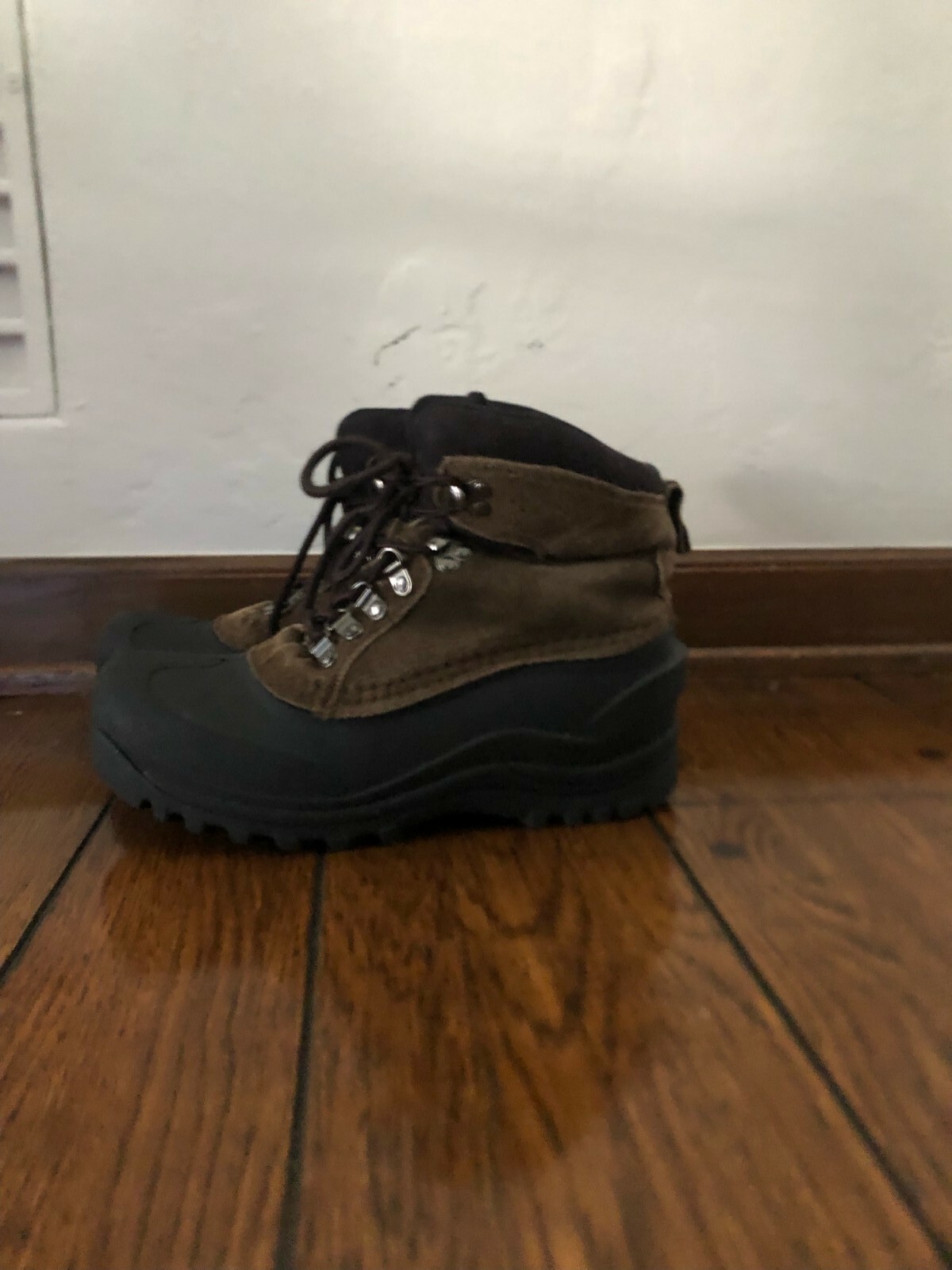 Itasca men's brown leather hiking boots size 7 waterproof-image