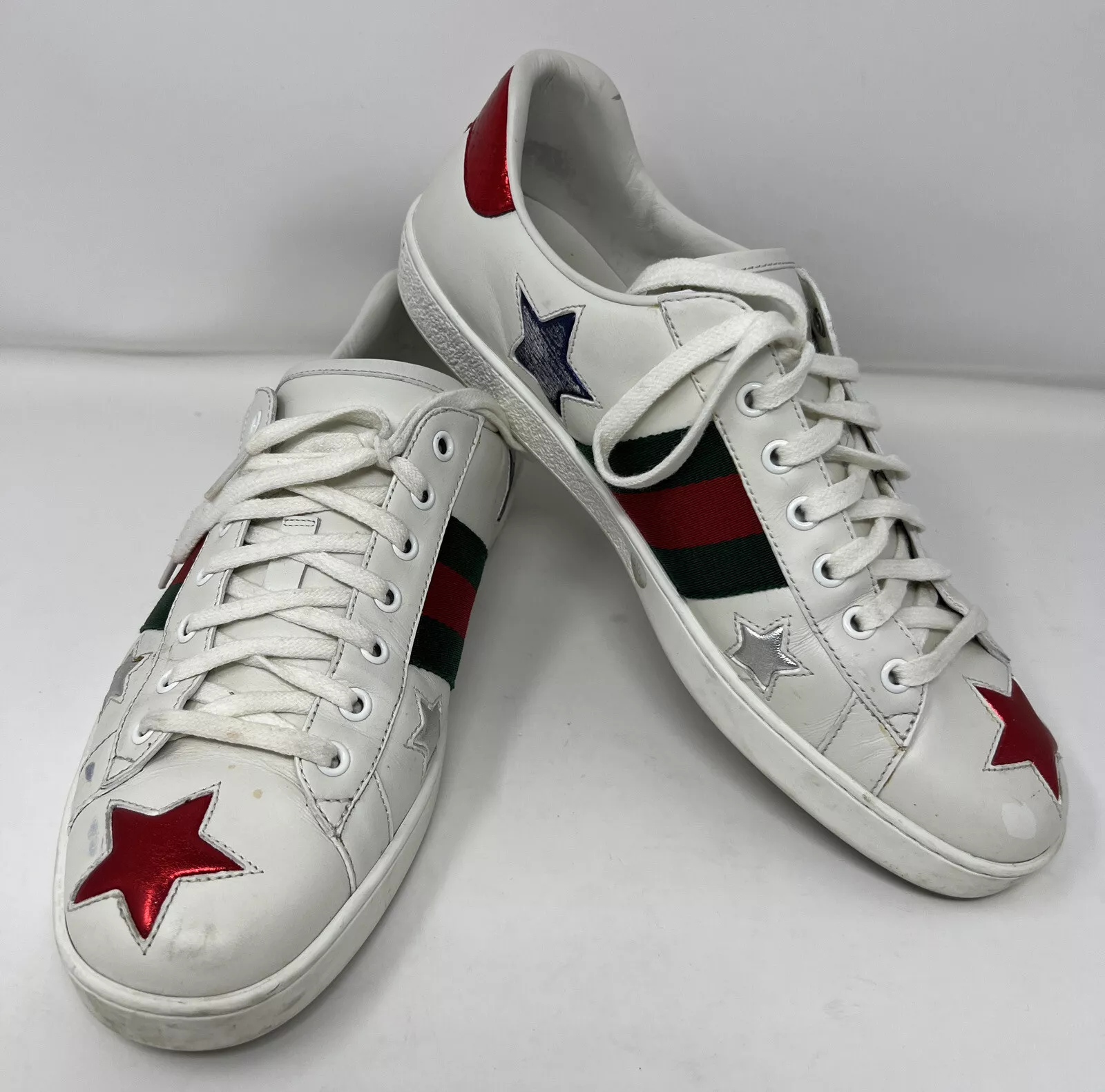 Chaussures brodées Gucci Ace Stars, EU 39 US 9,5