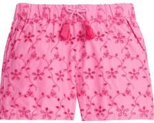 BISBY Eyelet Shorts - Pink - NWT Girls 12  Check Measurements 