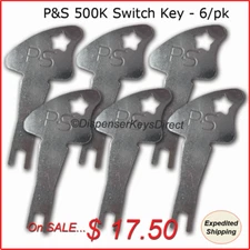 Pass & Seymour 500K Tamper Proof Electrical Switch Key - (6/pack)