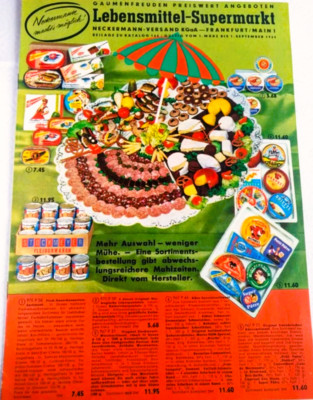 Lebensmittel-Supermarkt(Neckermann) Beilage zu Katalog 1964 sehr Gut-Neuwertig !