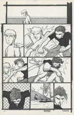 Tears Like Water #2 1999 Hand-inked original comic pg Brien Cardello SIGNED p12