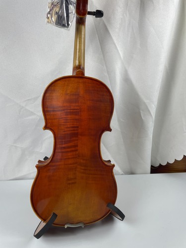 handmade violin 3/4 fractional violin solid maple spruce sweet tone with strings - Picture 2 of 7