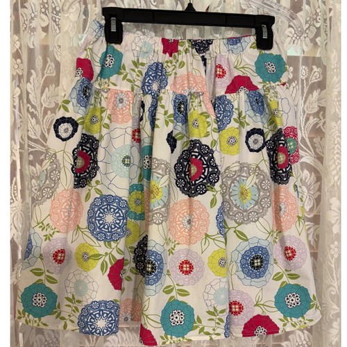 Girls Gathered Elastic Waist Colorful Size 10 Skirt EUC CottageCore Whimsical - Picture 2 of 6