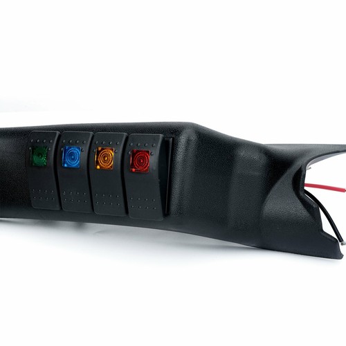 Switch Pod Left Hand A Pillar Switch Panel & Switches For 07-18 Jeep Wrangler JK - Foto 2 di 12