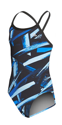 Adidas Girls Code of Tribe Print Open Back One Piece Swimsuit