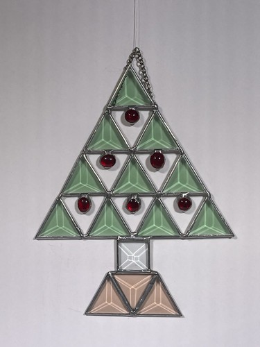 "Árbol de Navidad de colección atrapasol vitral decoración navideña 7 3/4"" H x 6"" W" - Imagen 3 de 5