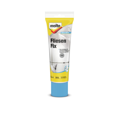 MOLTO Fliesenfix 3 in 1 Grau o. Weiß 300g / Fliesenspachtel Fliesen Reparatur