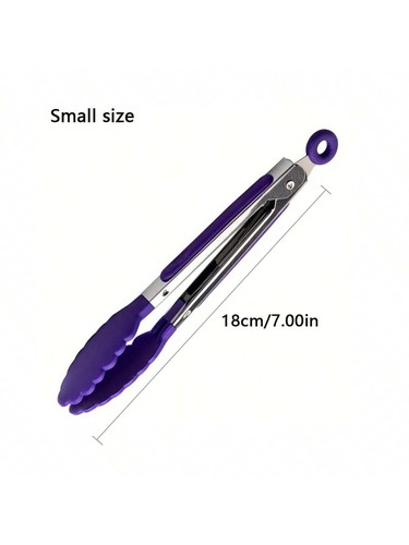 Mini Pinze da Cucina 7 Pollici Resistenti al Calore Punte in Nylon per Cucinare Servizio - Foto 12 di 23